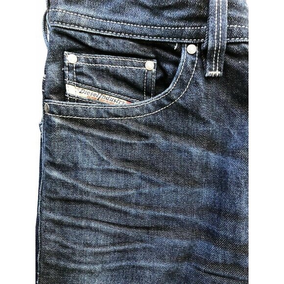 DIESEL Men's Blue THAVAR Slim Skinny Jeans W26 L32 - Picture 7 of 12